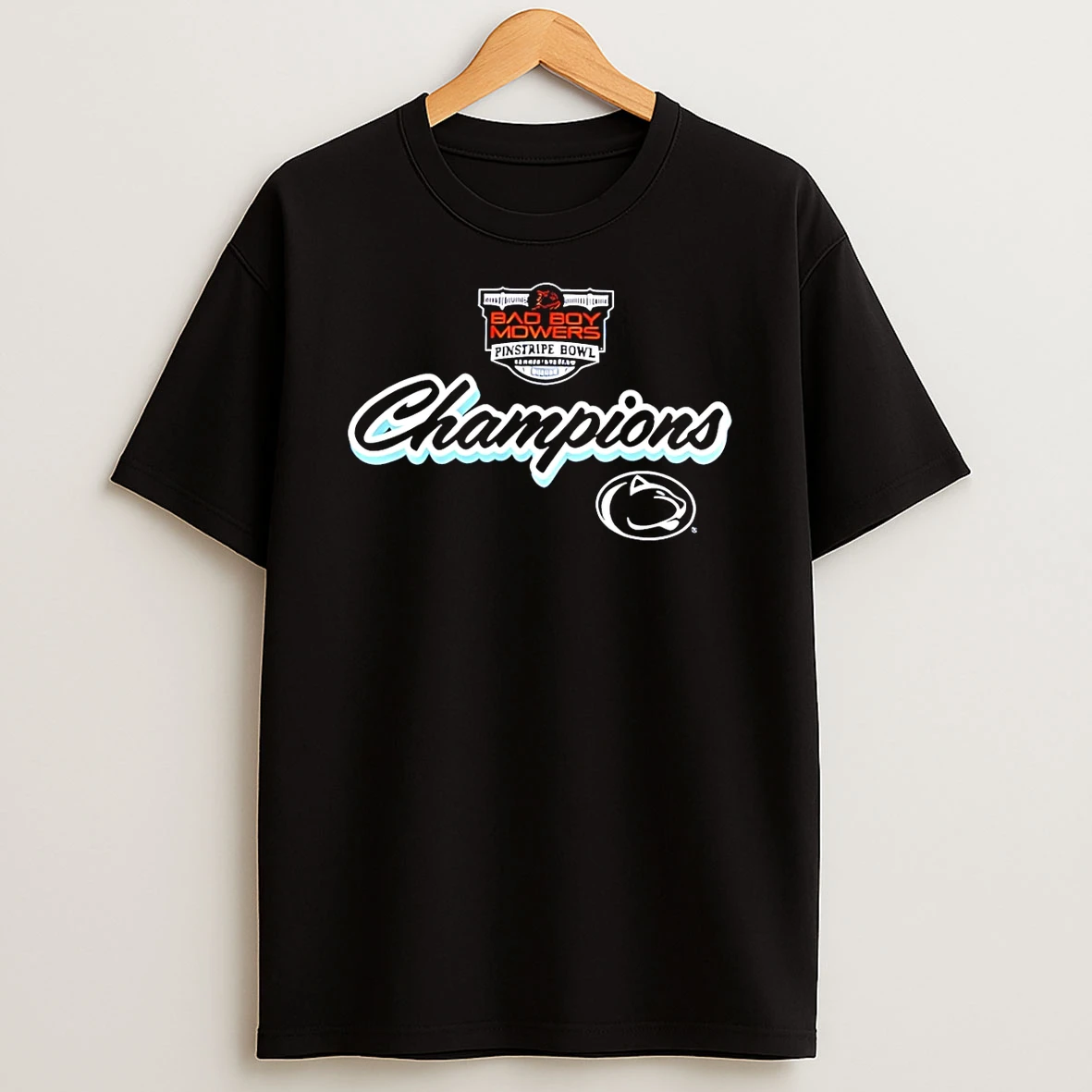 Penn State Nittany Lions Football Pinstripe Bowl Champions 2025 T Shirt