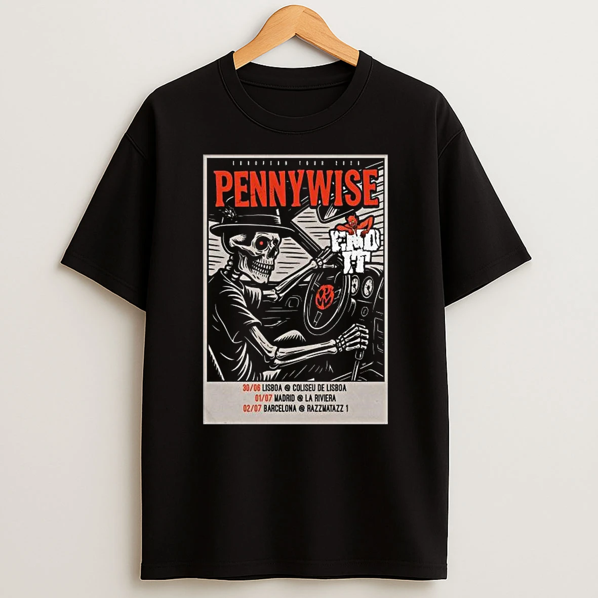 Pennywise European Tour 2026 T Shirt