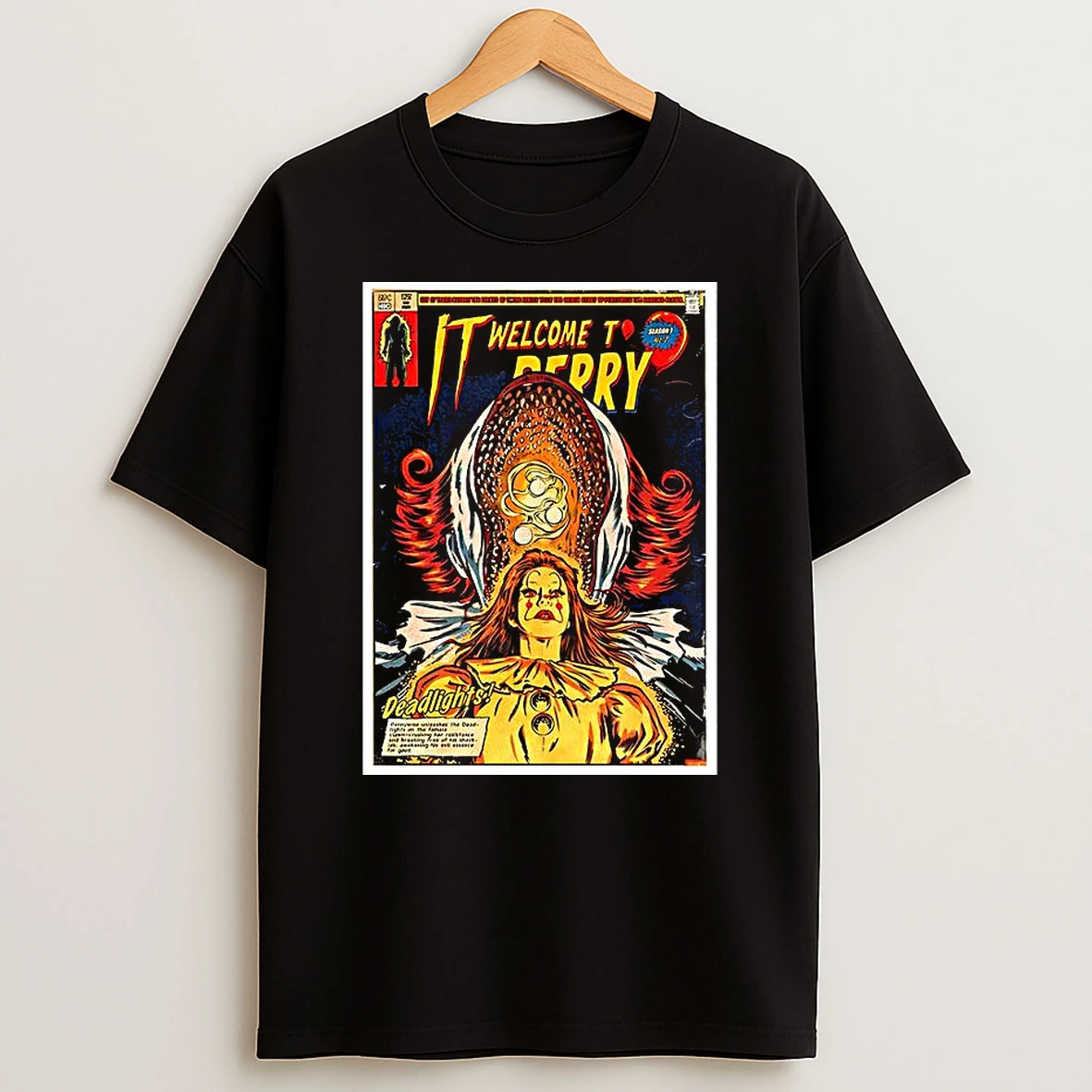 Pennywise It Welcome To Derry Deadlights Comic T Shirt