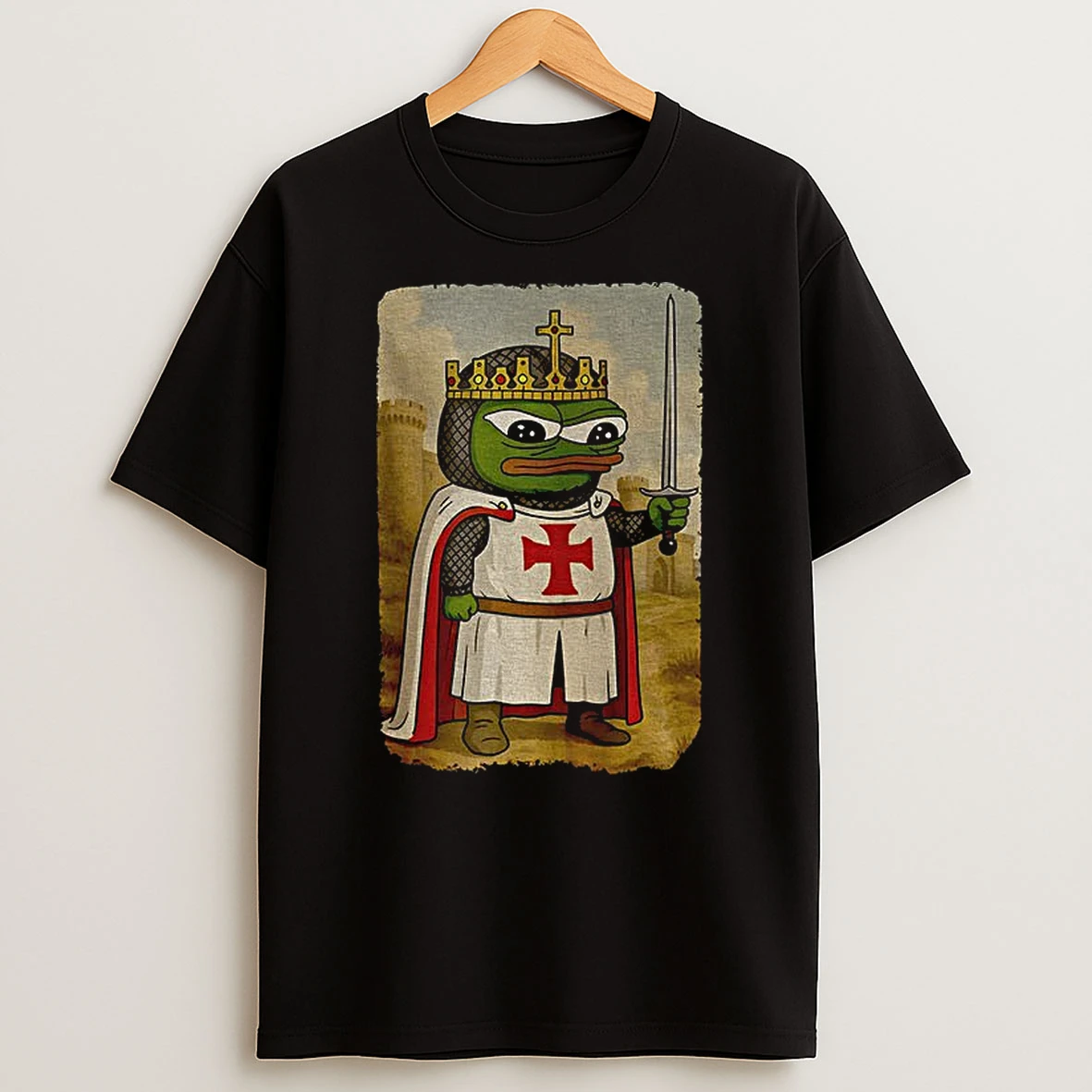 Pepe The Frog Apu Apustaja Templar Knight T Shirt