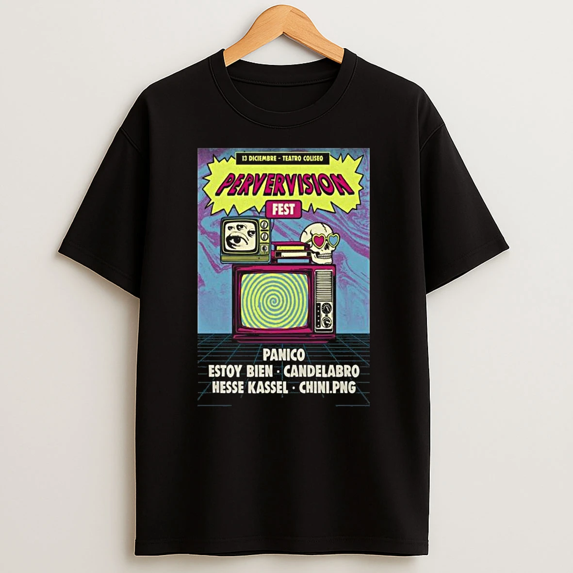 Pervervision Fest Teatro Coliseo In Santiago Chile 12 13 2025 T Shirt
