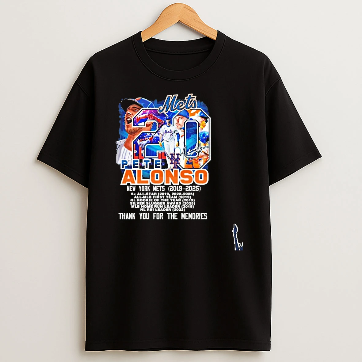 Pete Alonso New York Mets 2019 2025 Thank You For The Memories T Shirt