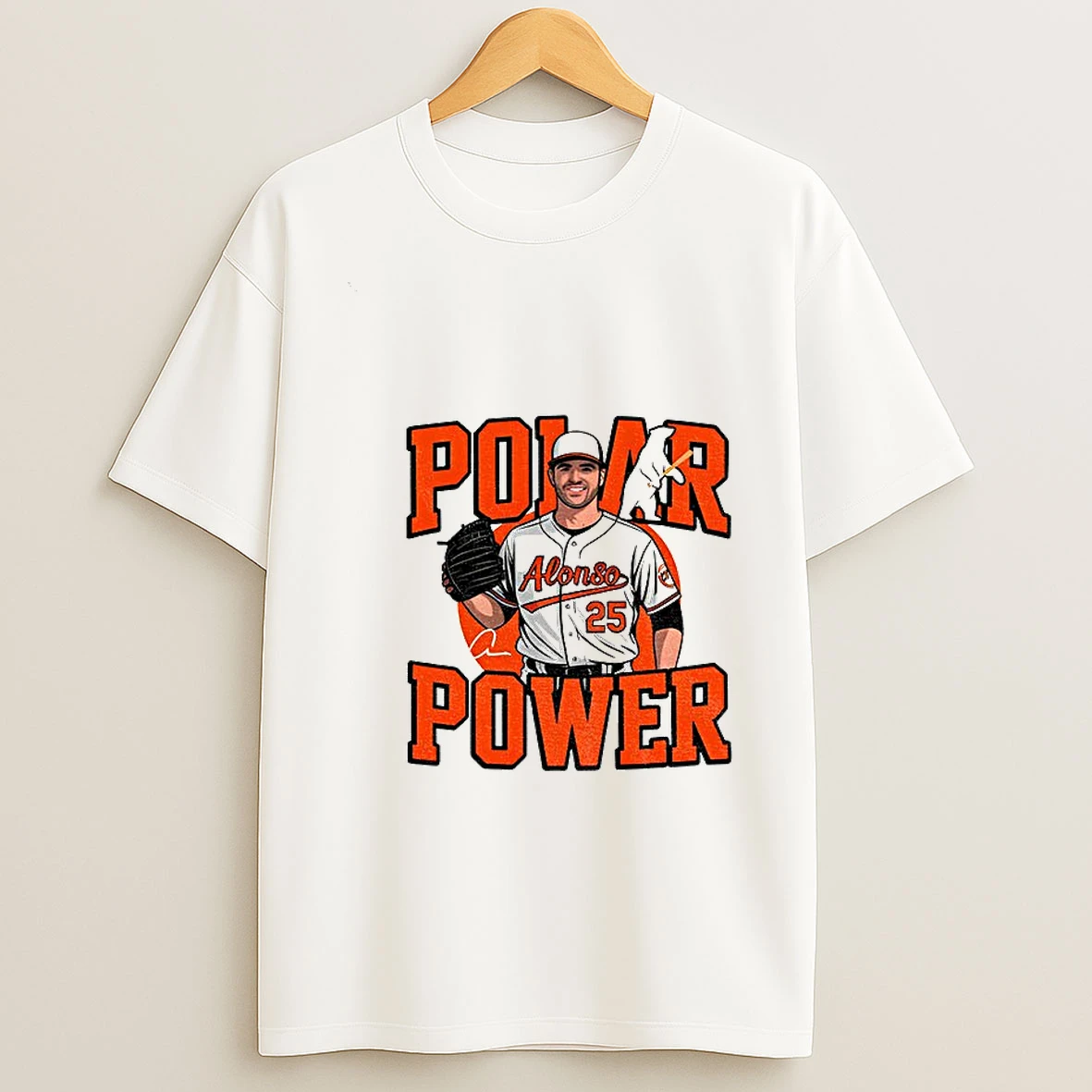 Pete Alonso Polar Bear Power Baltimore Orioles Baseball T Shirt