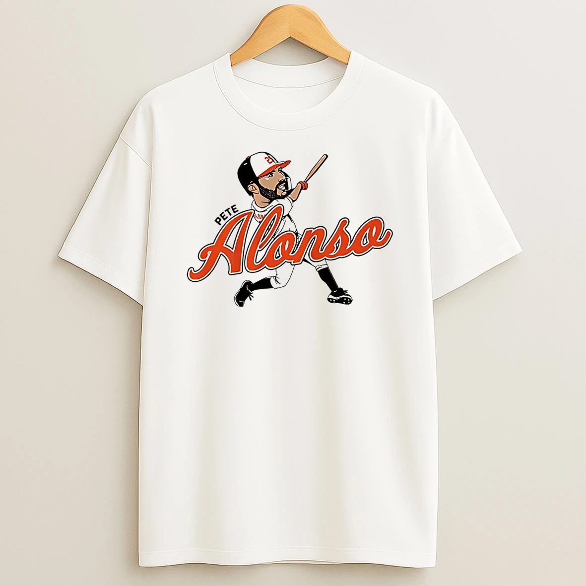 Pete Alonso Swing Caricature Baltimore Orioles T Shirt