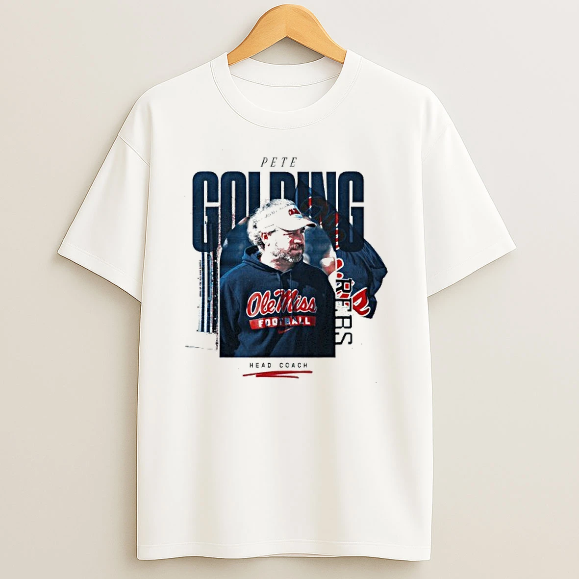 Pete Golding Head Coach Ole Miss Rebels T Shirt