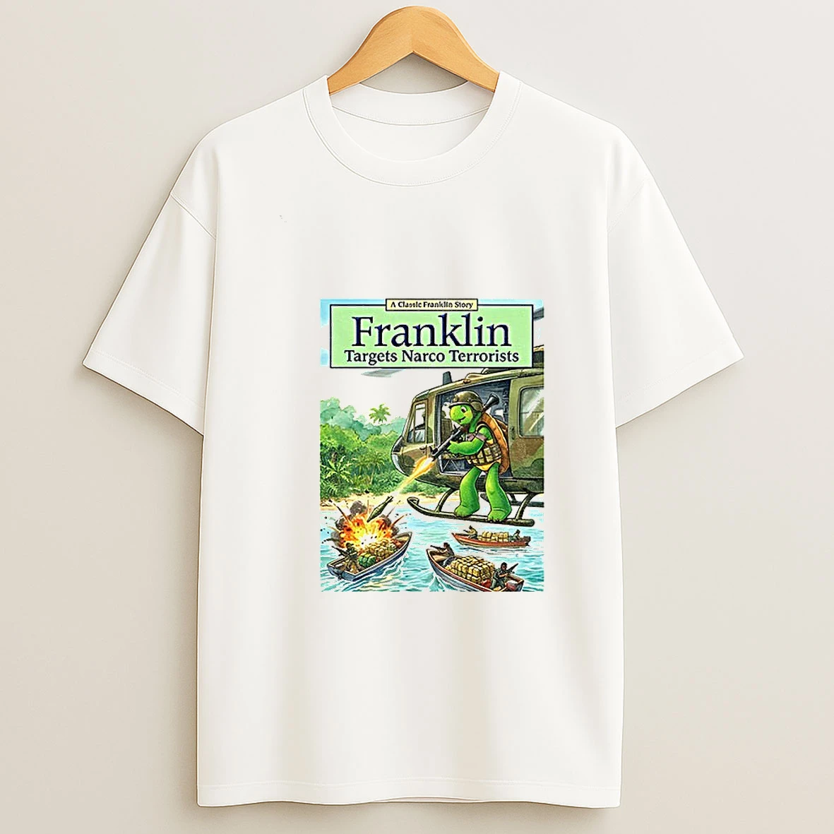 Pete Hegseth Franklin Targets Narco Terrorists T Shirt