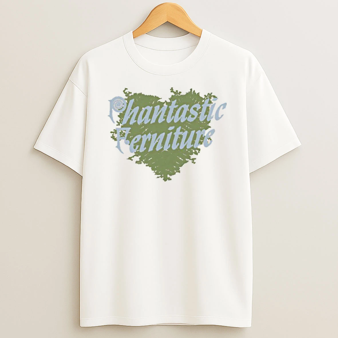 Phantastic Ferniture Green Heart T Shirt