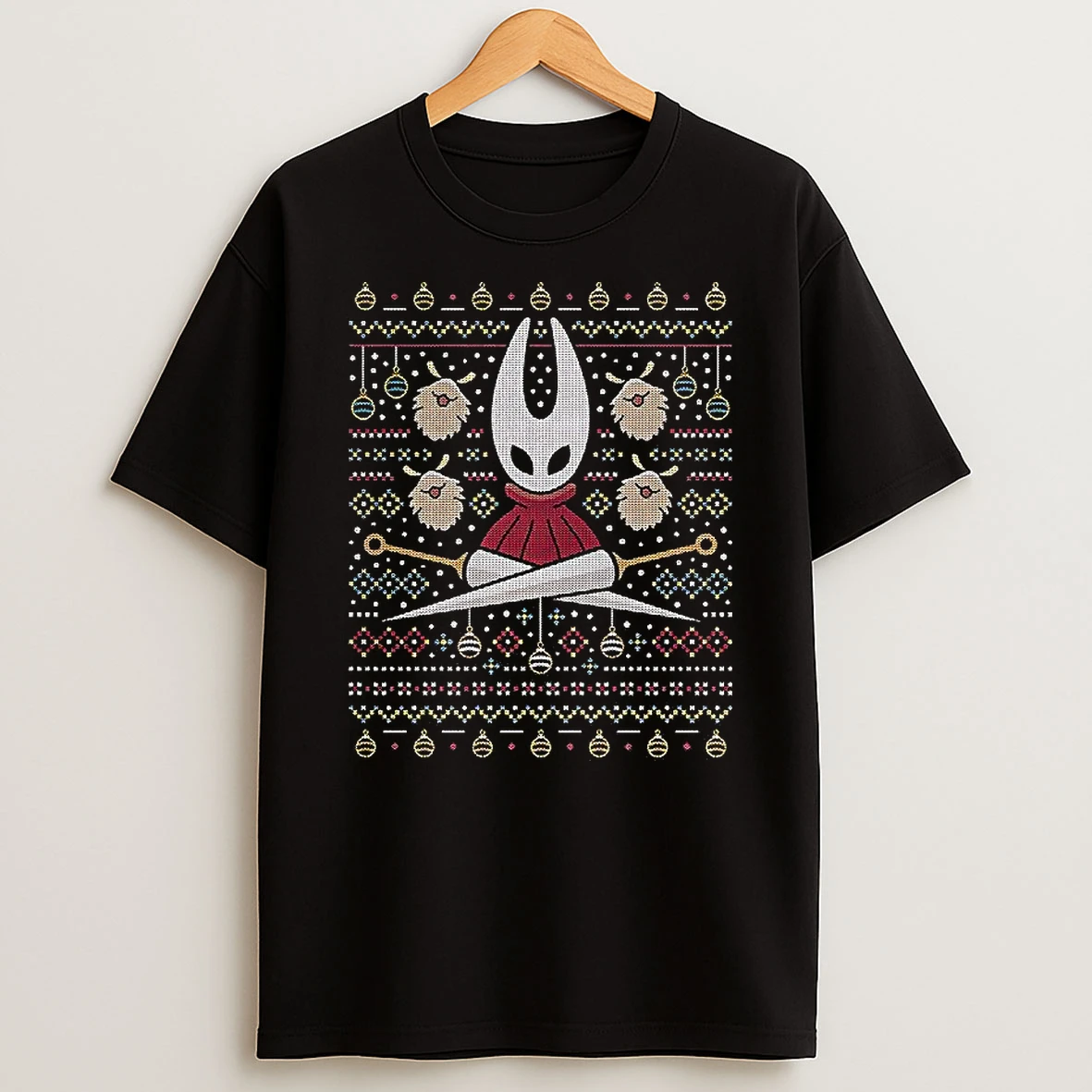 Pharloom Hornet And Lost Fleas Hollow Knight Silksong Ugly Christmas T Shirt