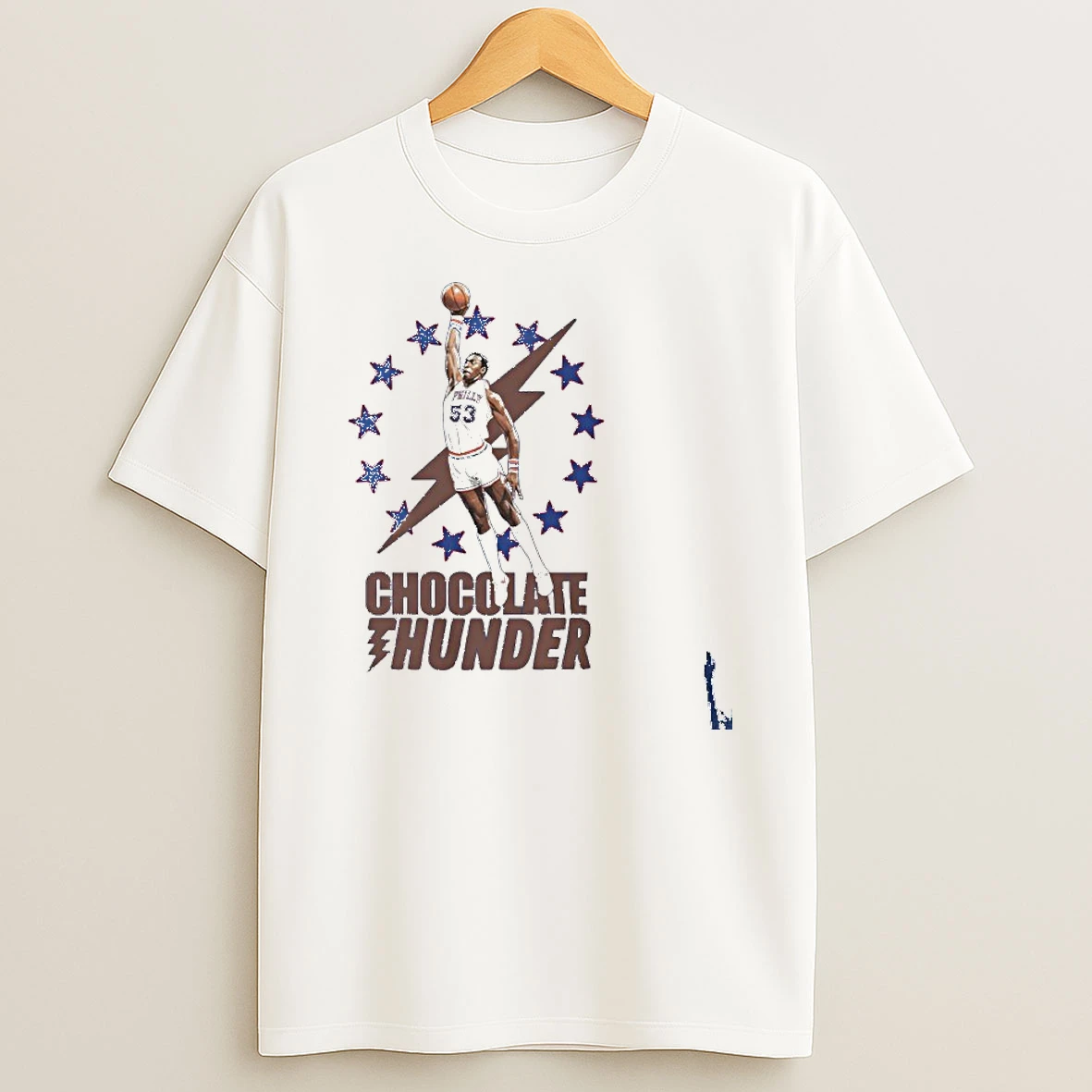 Philadelphia 76ers Chocolate Thunder T Shirt