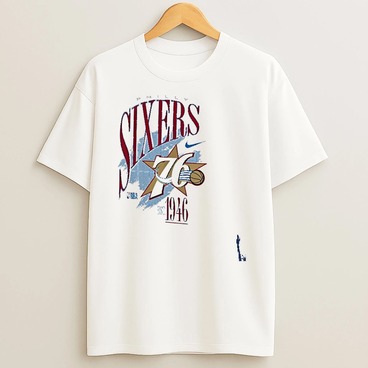 Philadelphia 76ers Nike Hardwood Classics Champs Max90 T Shirt