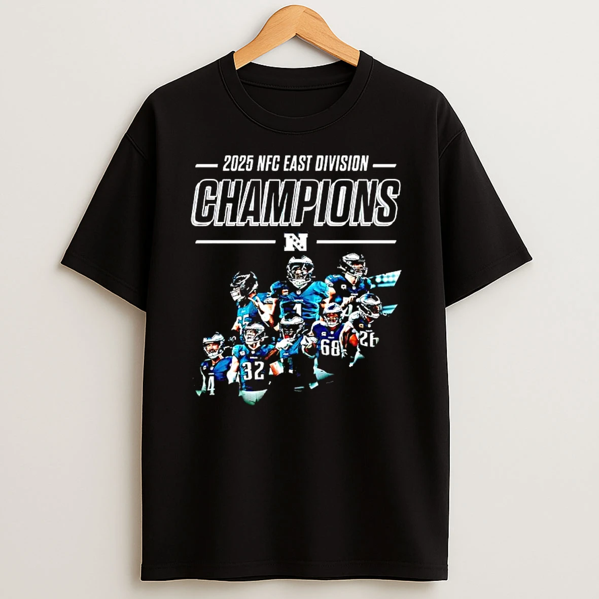 Philadelphia Eagles 2025 Nfc East Champions All Team T Shirt