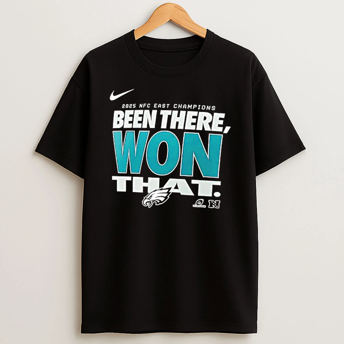 Philadelphia Eagles 2025 Nfc East Champions Been There Won That Nike Logo T Shirt