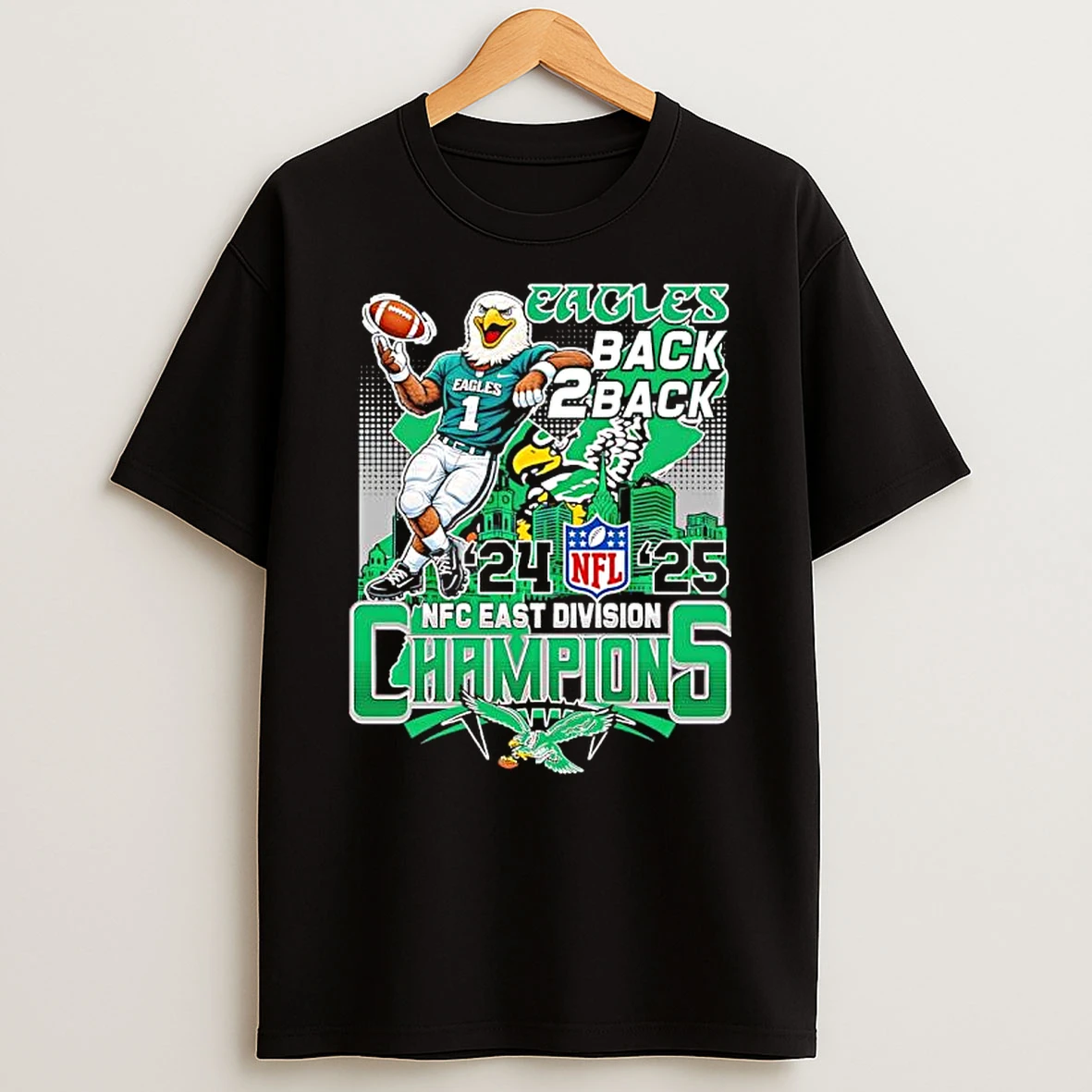 Philadelphia Eagles Back 2 Back Nfc East Division Champions T Shirt