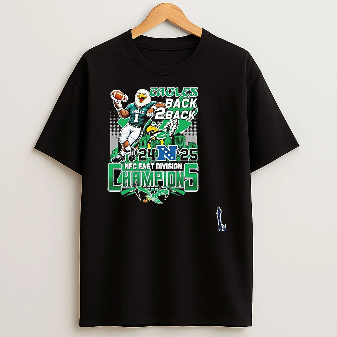 Philadelphia Eagles Mascot 2025 Nfc East Division Champions T Shirt