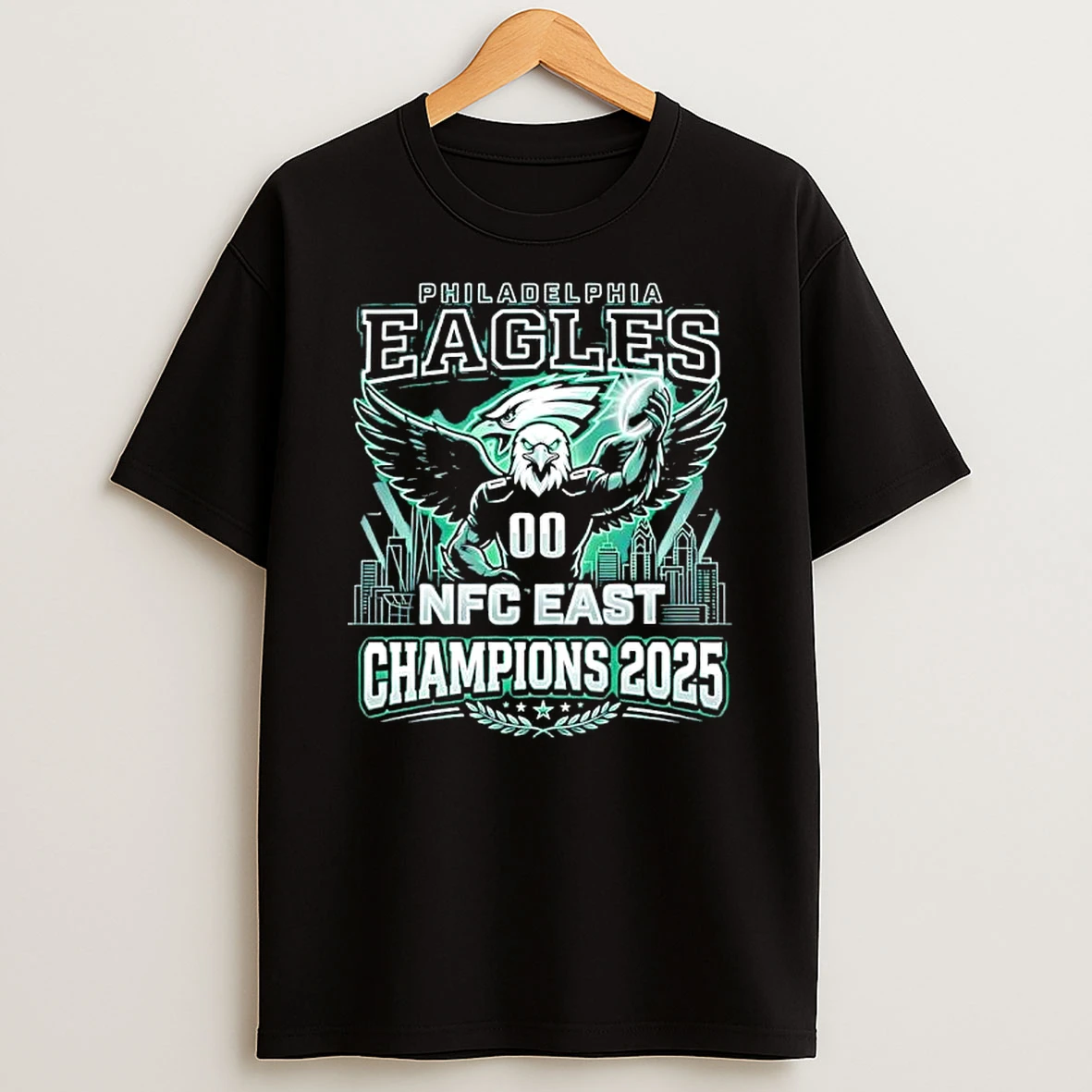 Philadelphia Eagles Nfc East Champions 2025 Mascot T Shirt