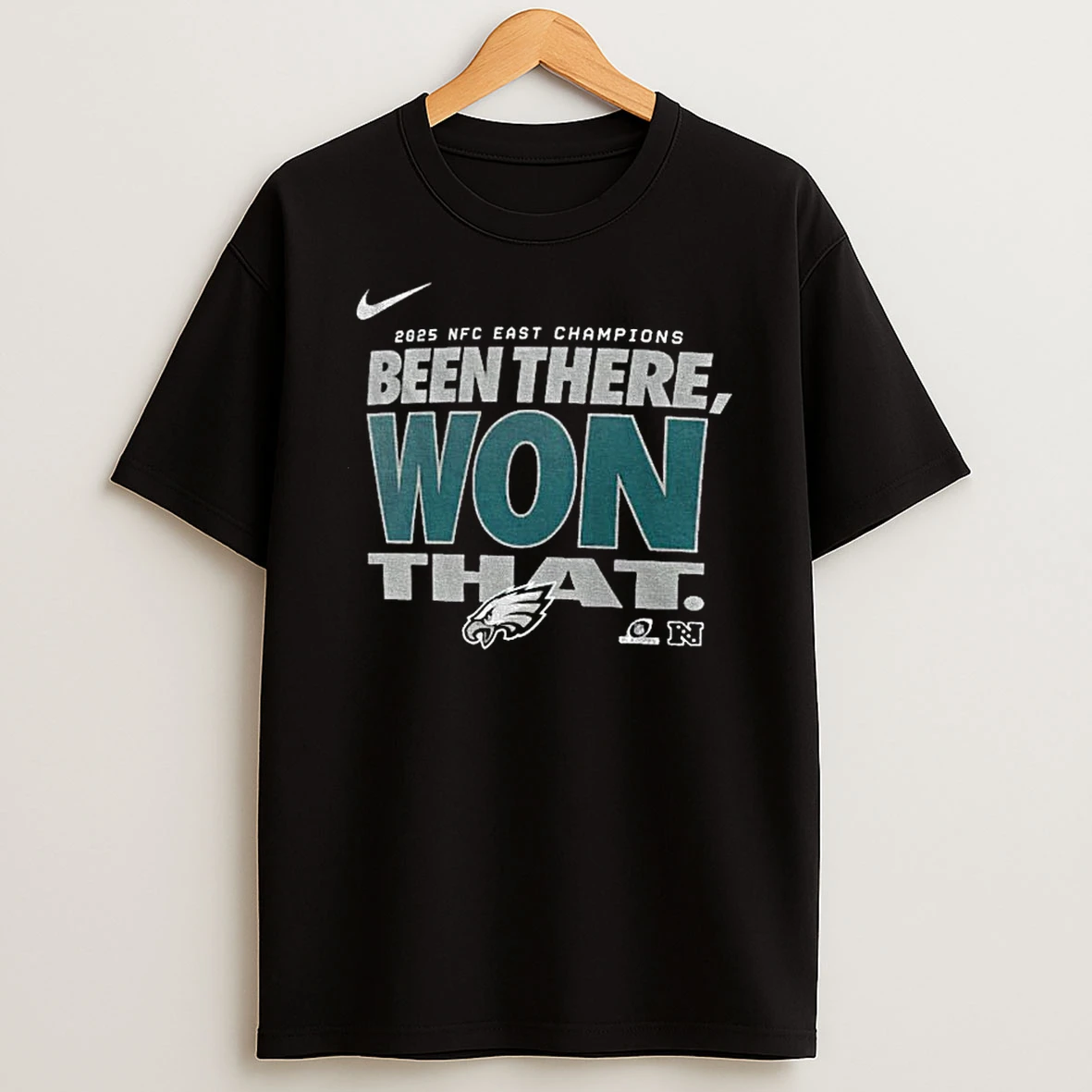 Philadelphia Eagles Nike 2025 Nfc East Division Champions Locker Room Been There Won That T Shirt