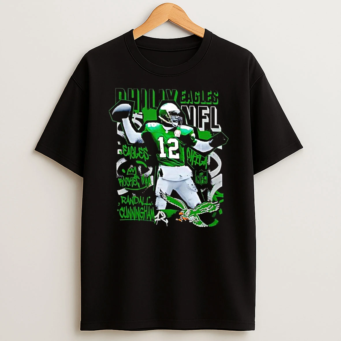 Philadelphia Eagles Randall Cunningham Star Player T Shirt