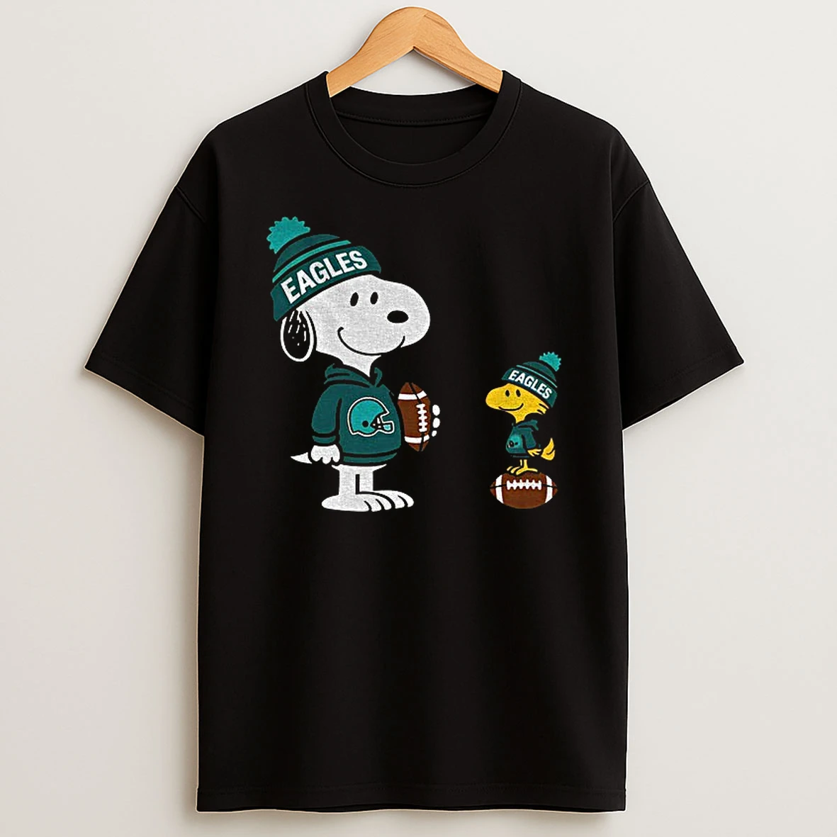 Philadelphia Eagles Snoopy Woodstock Football Style Nfl T Shirt