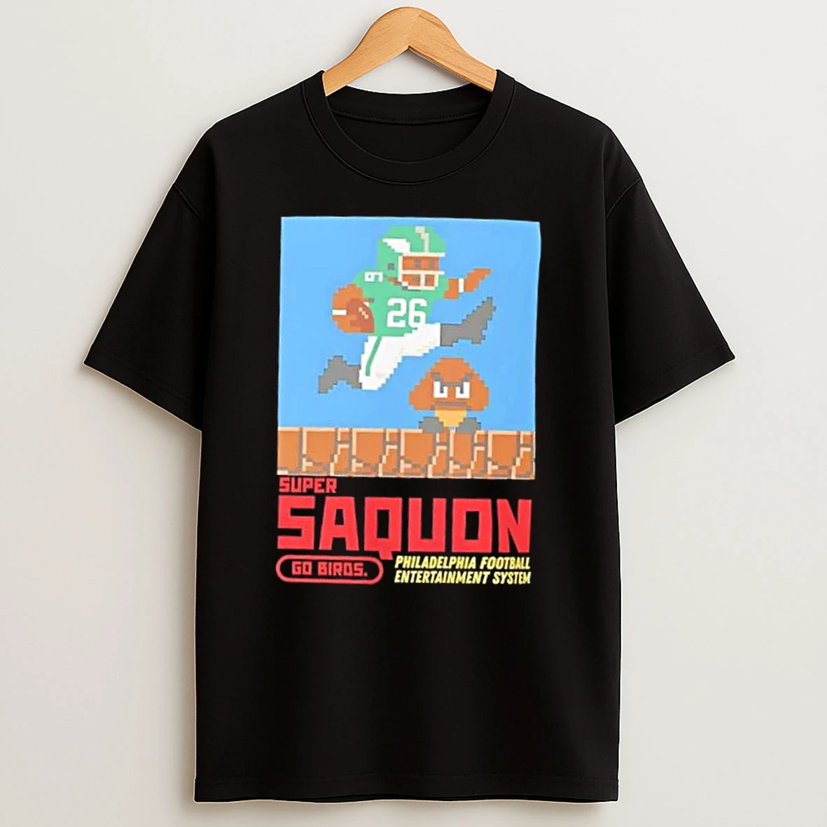 Philadelphia Eagles Super Saquon Bros Entertainment System T Shirt