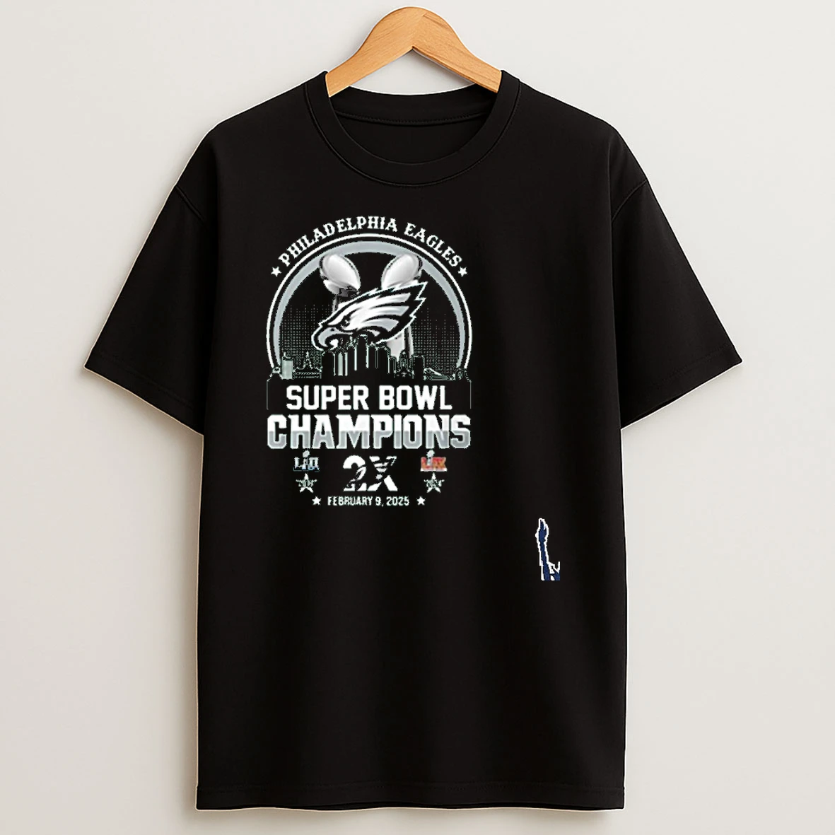 Philadelphia Eagles Superbowl Champions 2x Repeat 2017 2025 T Shirt