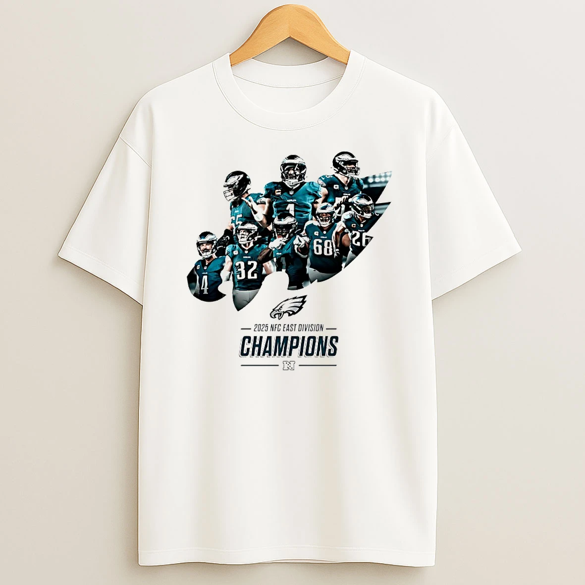 Philadelphia Eagles Back 2 Back 2025 Nfc East Division Champions Logo Circle T Shirt