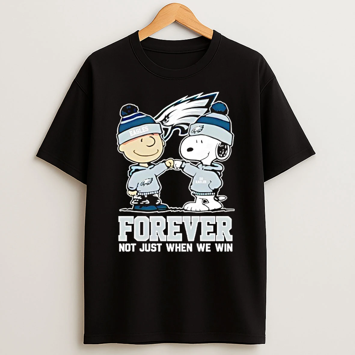 Philadelphia Eagles X Charlie Brown Vs Snoopy Forever Not Just When We Win T Shirt