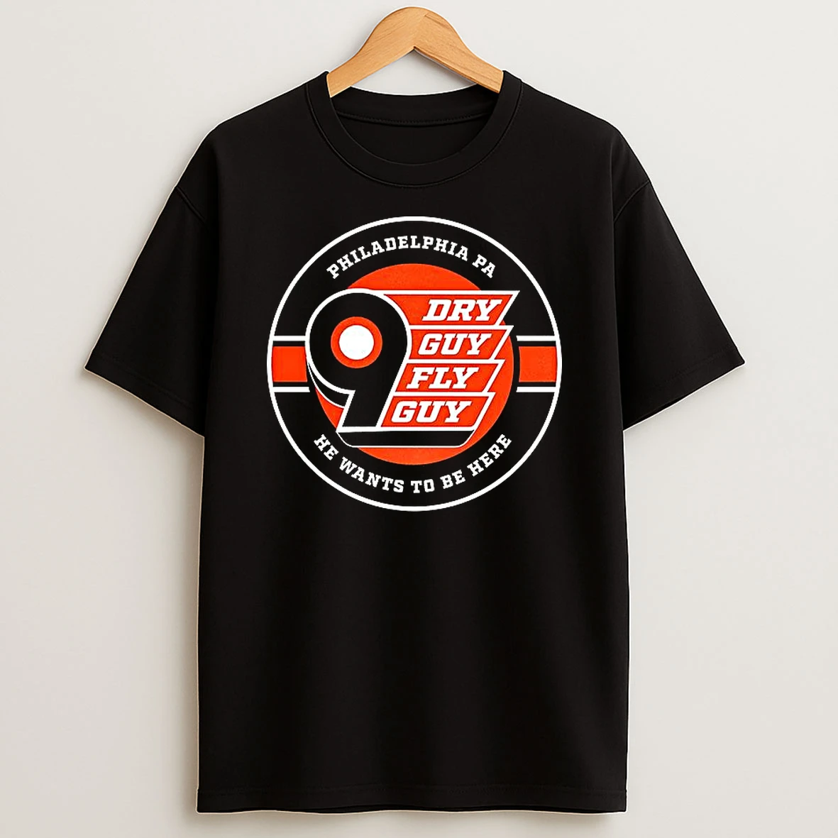 Philadelphia Flyers 9 Dry Guy Fly Guy T Shirt