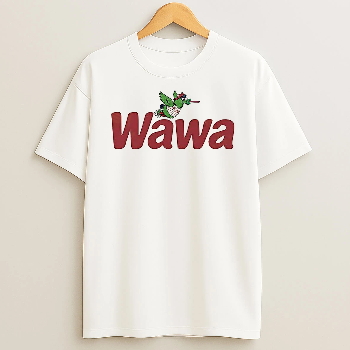 Philadelphia Phillies Mlb Phanatic Phillies Fly Wawa Mascot T Shirt