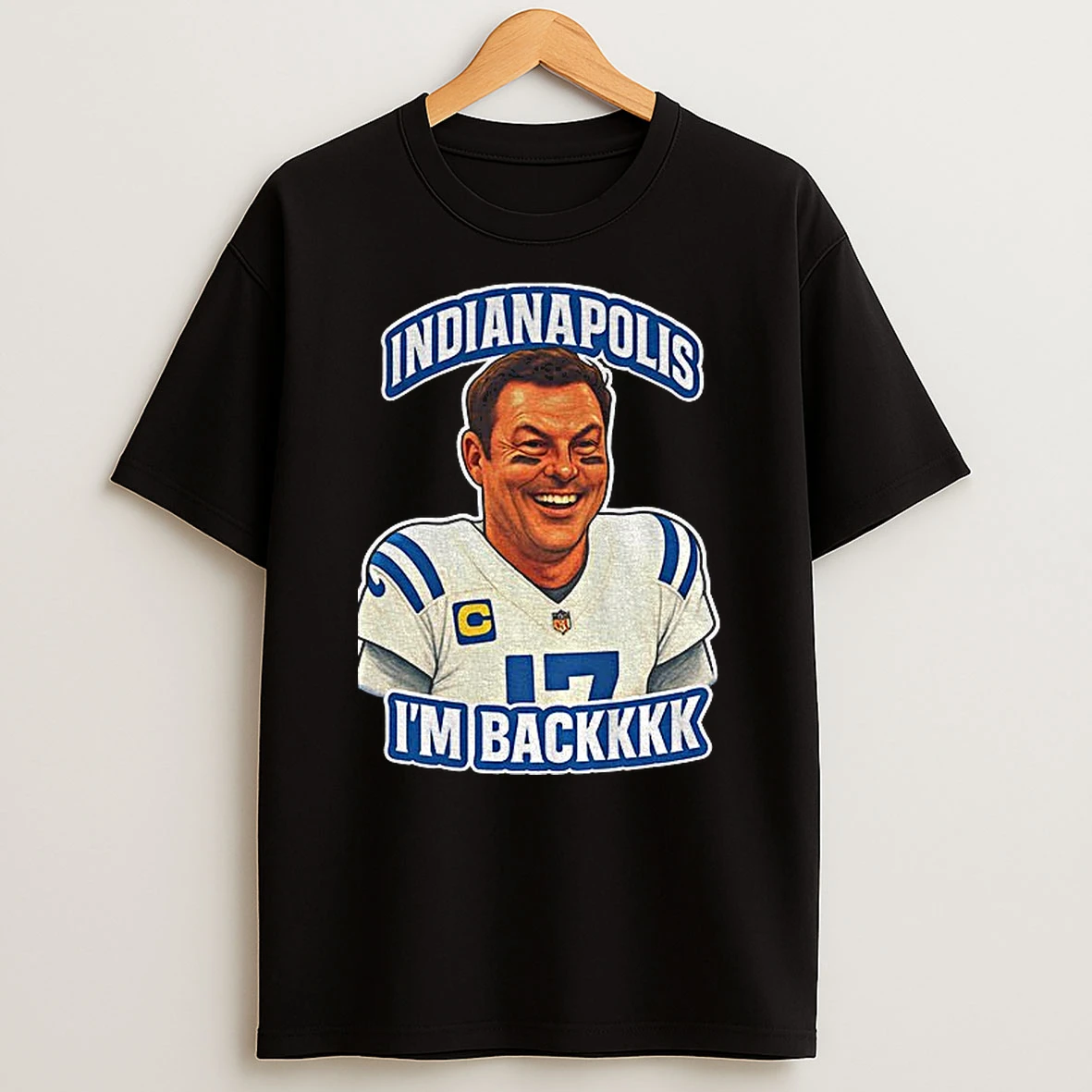 Philip Rivers Indianapolis Colts Caricature 2025 Nfl Football T Shirt