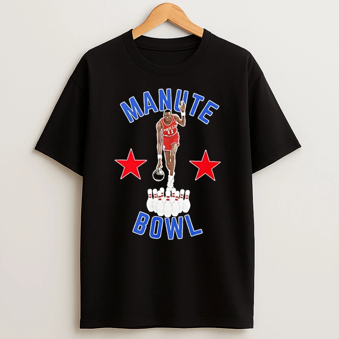 Philly Philadelphia 76ers Manute Bowl T Shirt