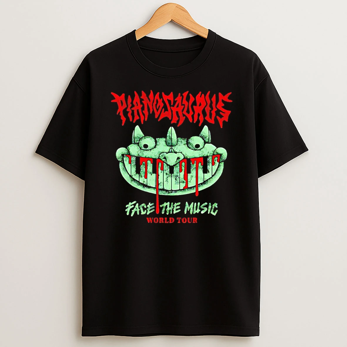 Pianosaurus Face The Music World Tour T Shirt