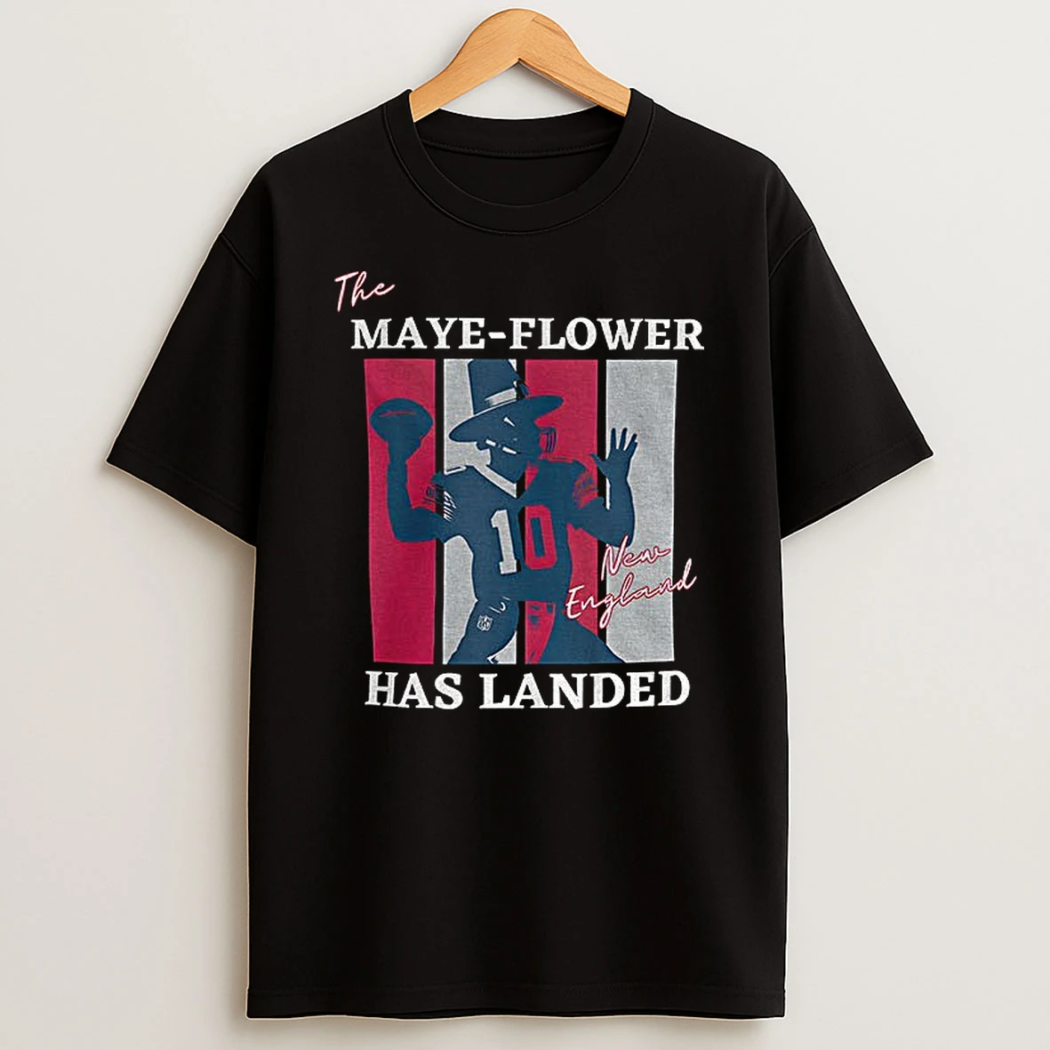 Pilgrim Drake New England Football Patriots The Maye Flower Has Landed T Shirt