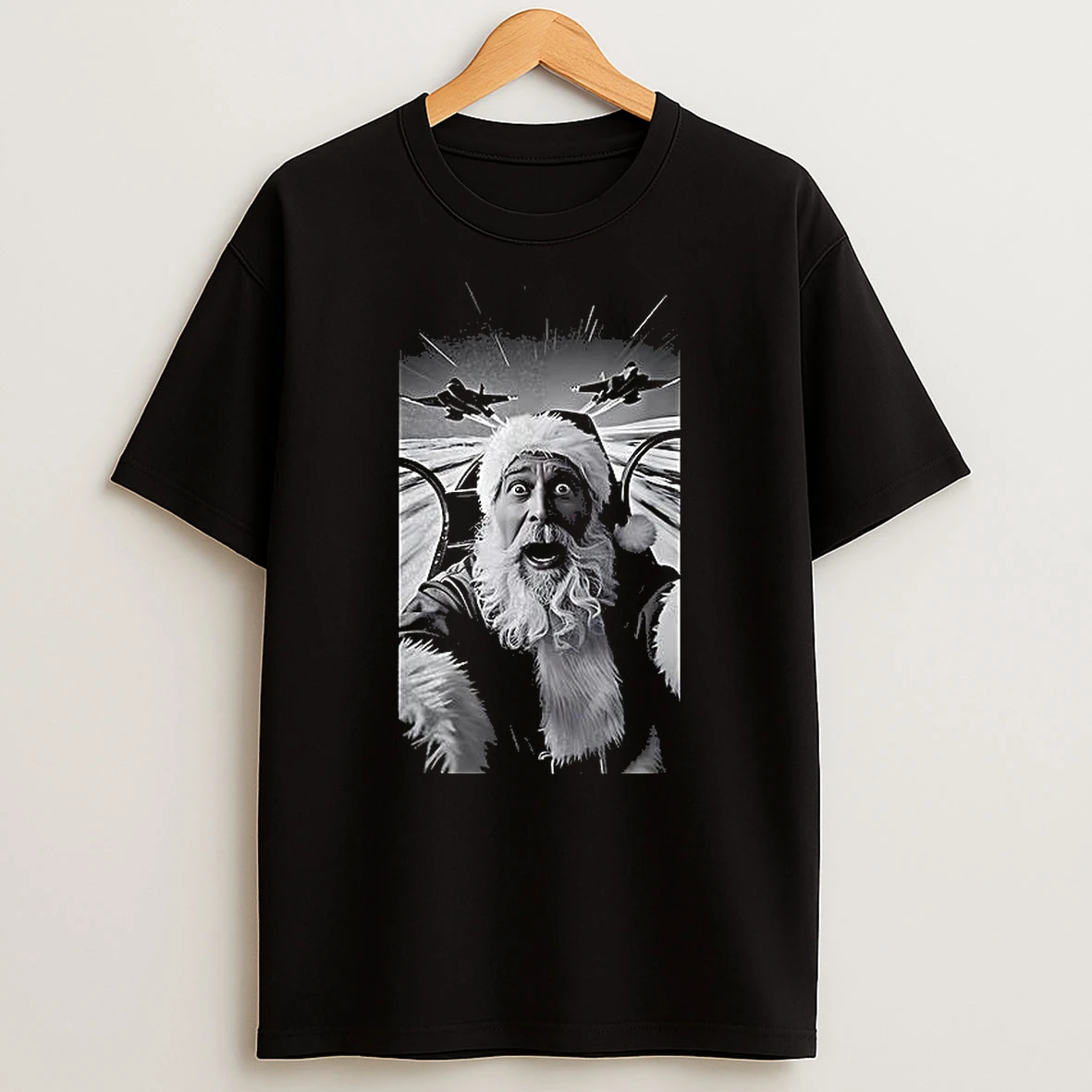 Pilot Selfie Flying Christmas T Shirt
