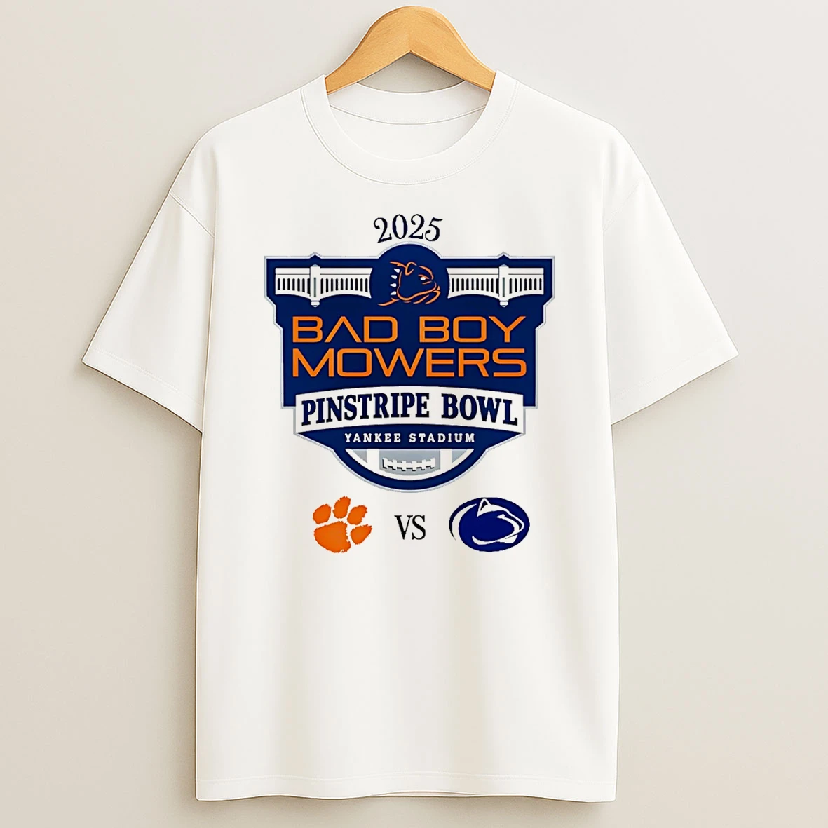 Pinstripe Bowl 2025 Penn State Vs Clemson T Shirt