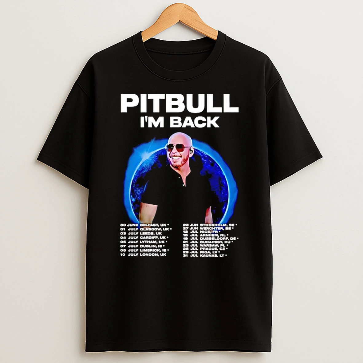 Pitbull Im Back Fan Tour 2025 Concert Dates Inspired T Shirt
