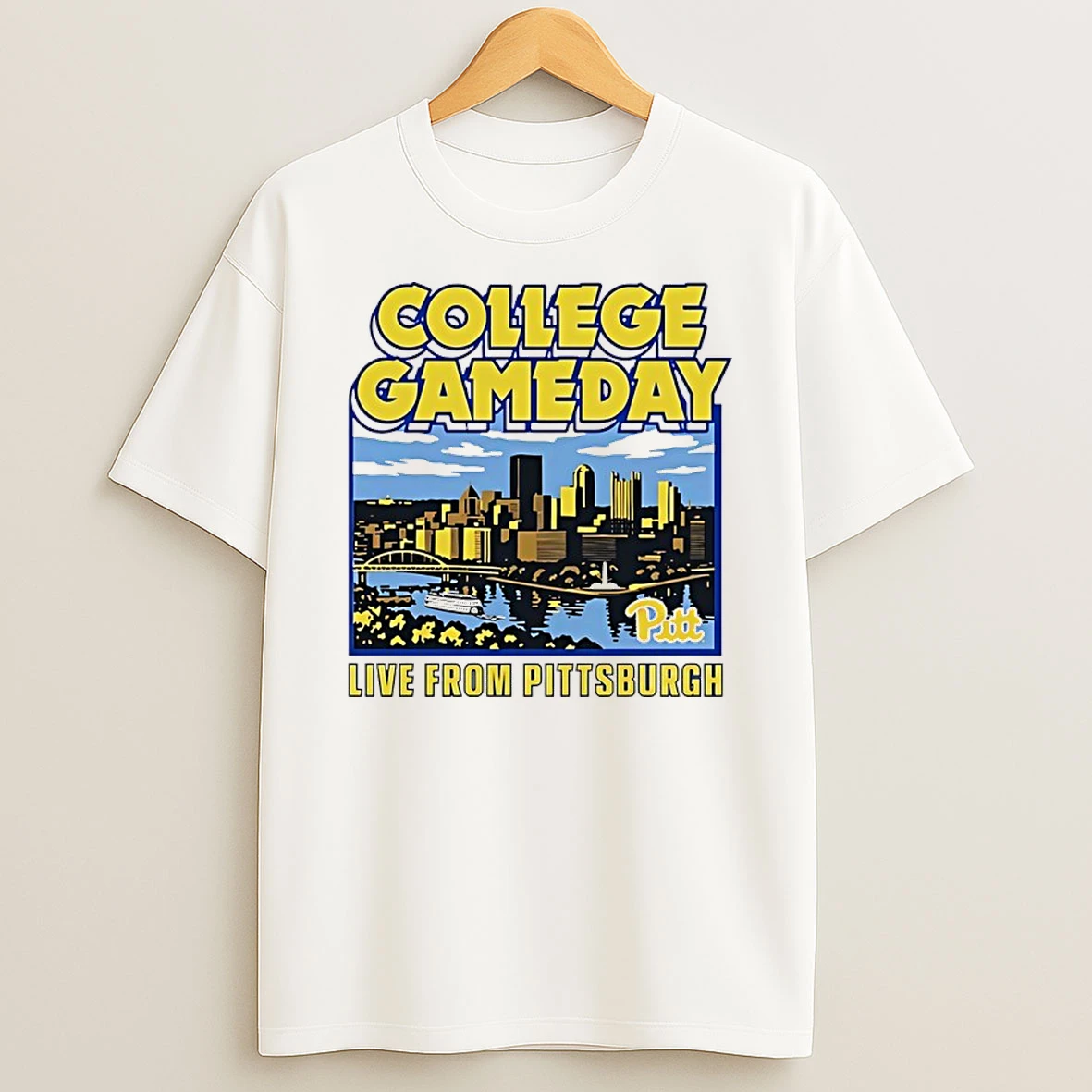Pitt Panthers College Gameday Stadium Live From Pittsburgh T Shirt