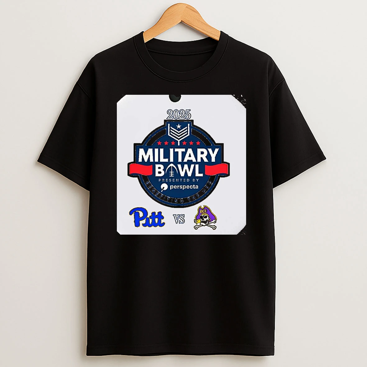 Pittsburgh Panthers Vs East Carolina Pirates 2025 Military Bowl Christmas T Shirt