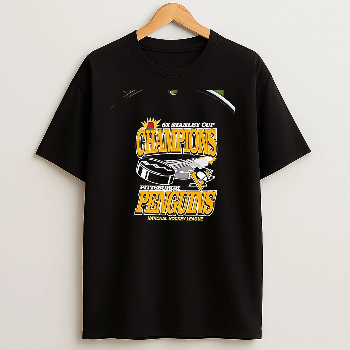 Pittsburgh Penguins 5x Stanley Cup Champions Chriast T Shirt