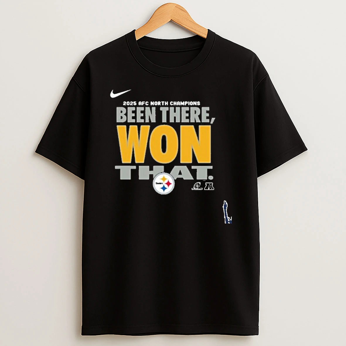 Pittsburgh Steelers Nike 2025 Afc North Champions Locker Room T Shirt