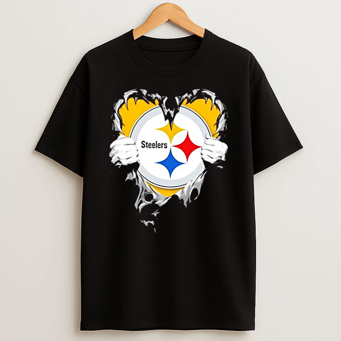 Pittsburgh Steelers Rip The Chest Forever In My Heart T Shirt