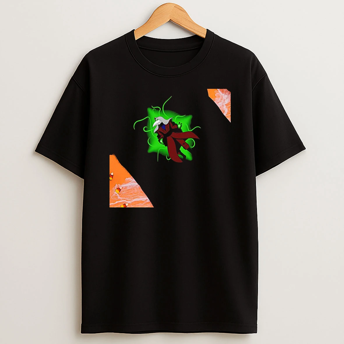Plague Doctor Mask Black Death Cartoon Womens T Shirt