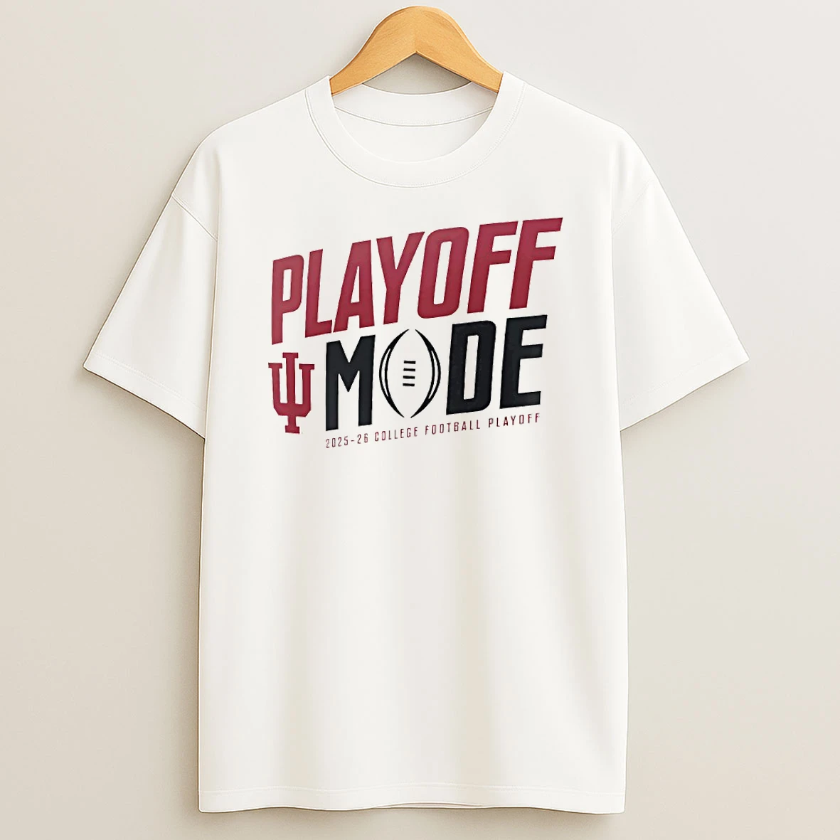 Playoff Mode Indiana Hoosiers 2025 2026 College Football Playoff Logo Circle T Shirt