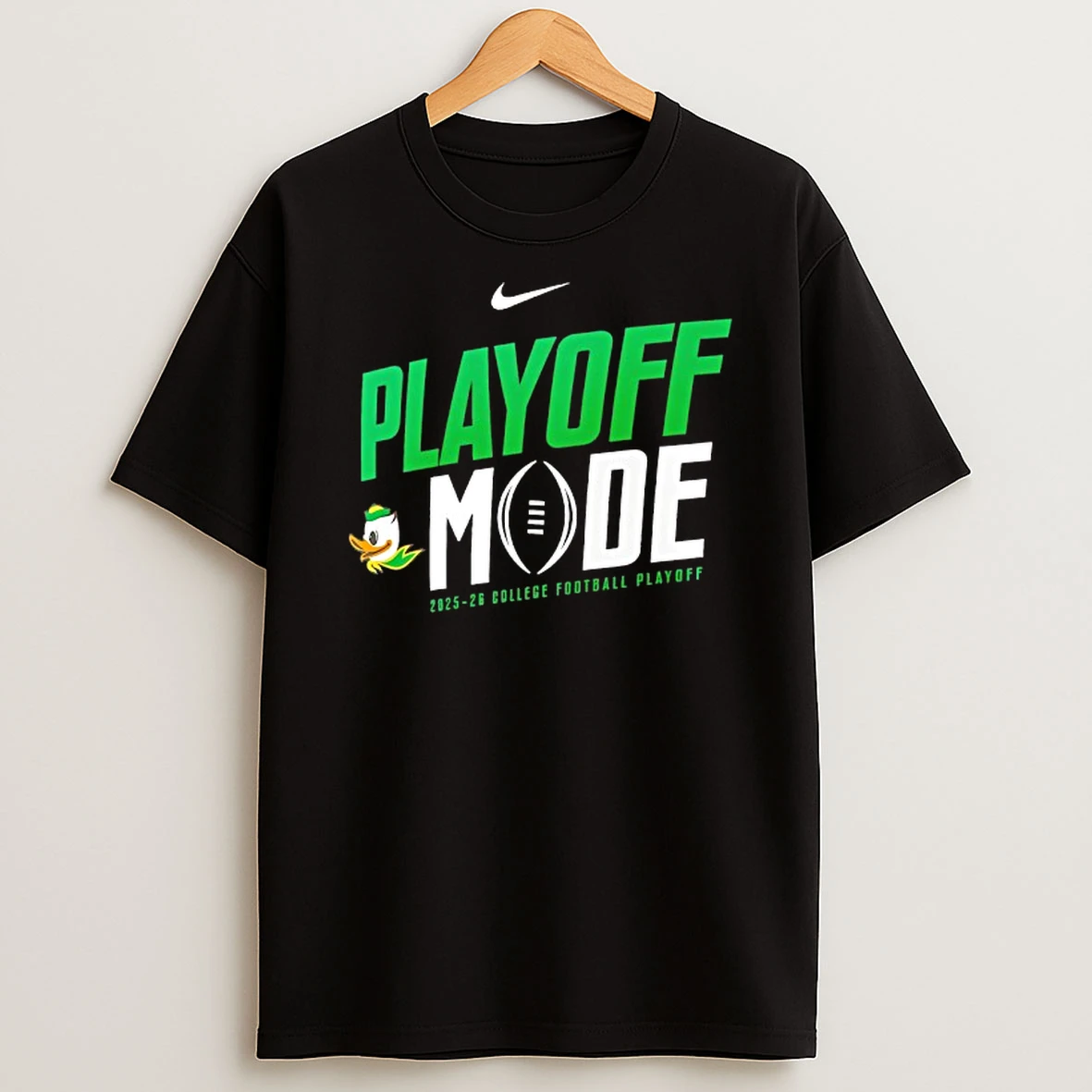 Playoff Mode Oregon Ducks 2025 2026 College Football Playoff Nike Logo T Shirt