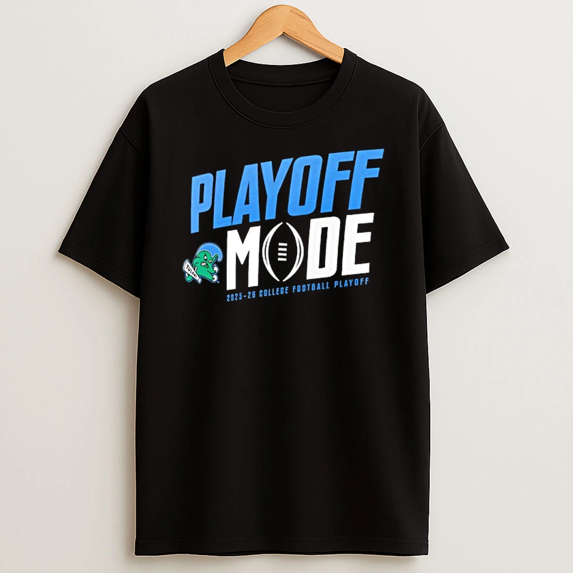Playoff Mode Tulane Green Wave 2025 2026 College Football Playoff Logo T Shirt