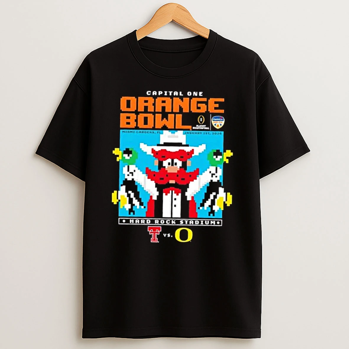 Playoff Quarterfinal Orange Bowl Texas Tech Red Raiders Vs Oregon Ducks Hard Rock Stadium T Shirt