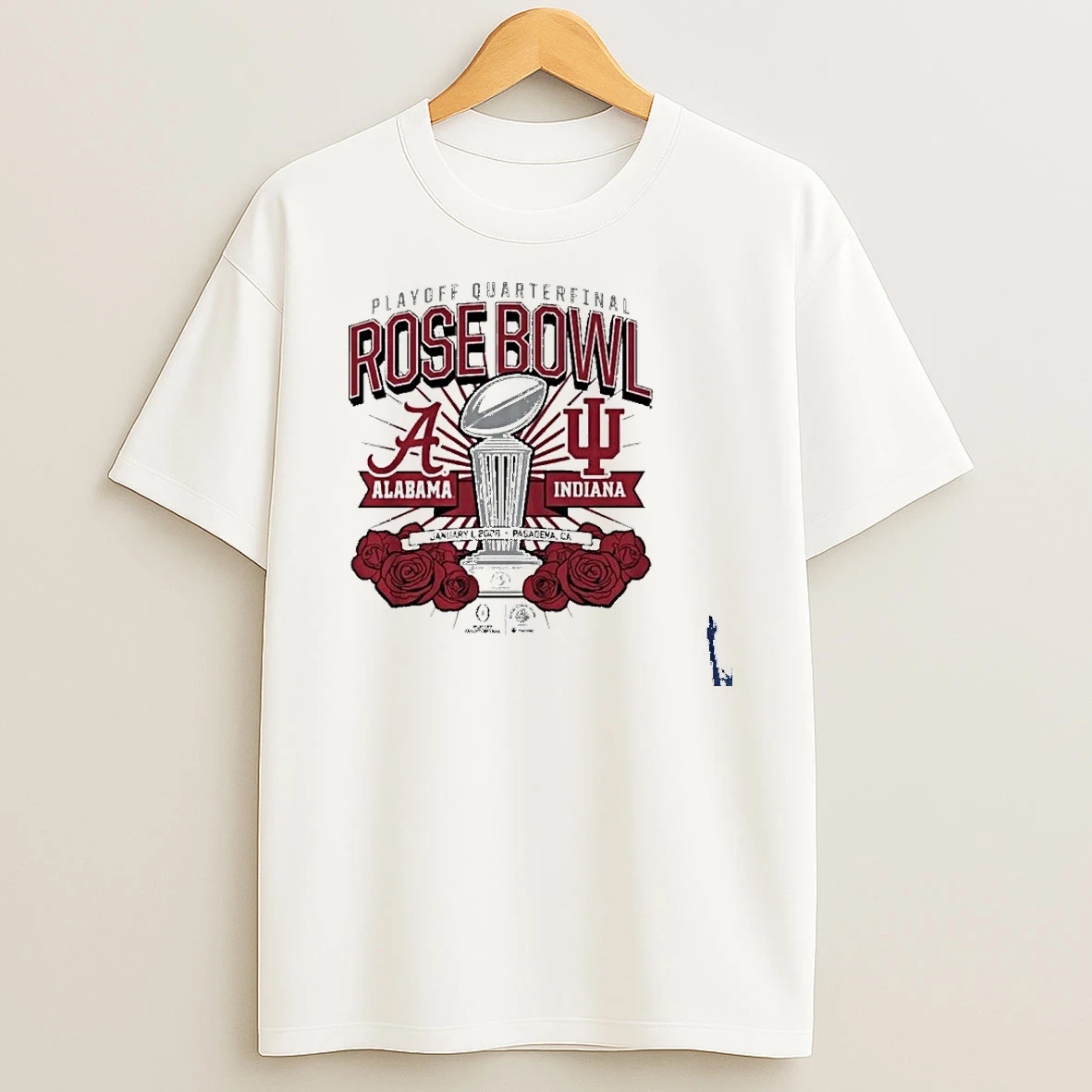 Playoff Quarterfinal Rose Bowl Alabama Indiana January 1 2026 Pasadena T Shirt