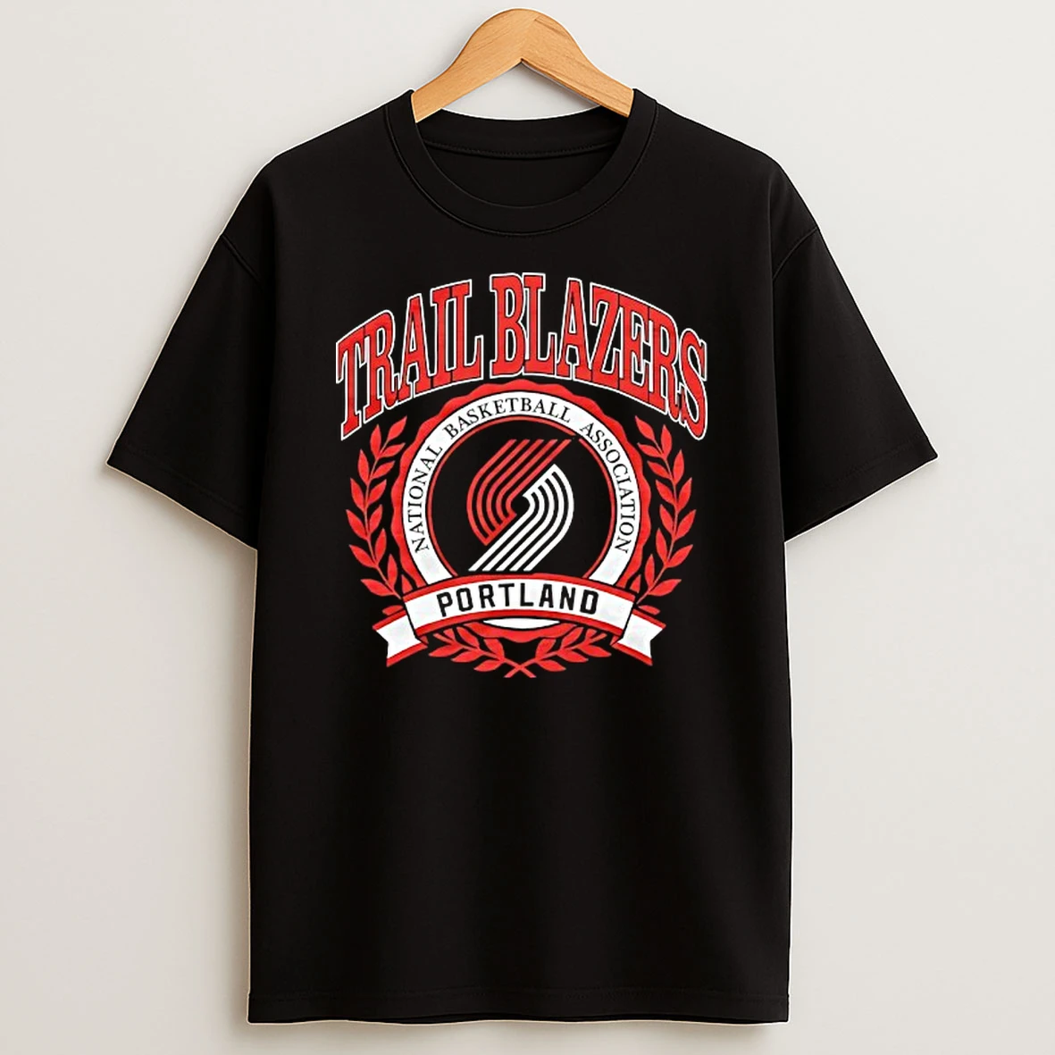 Portland Trail Blazers Basketball Nba Crest Logo T Shirt