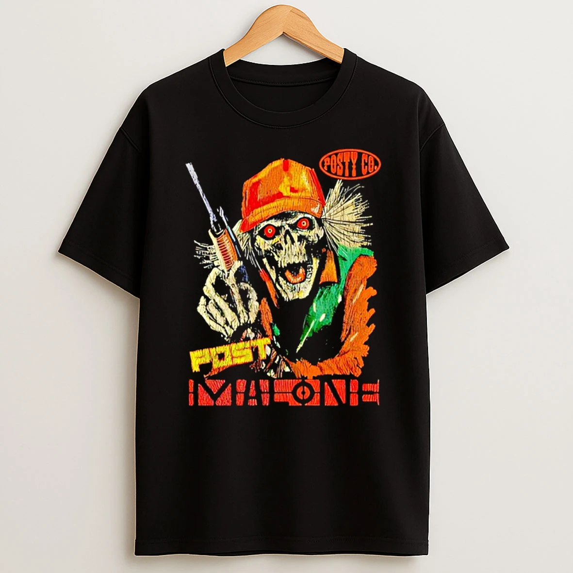 Post Malone Hunter Skeleton Posty Co T Shirt