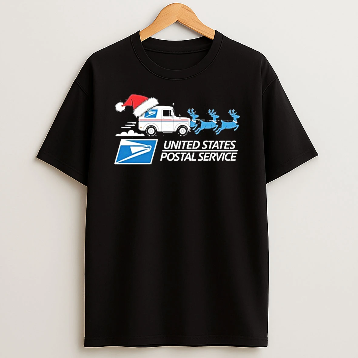 Postal Worker United States Postal Service Santa Christmas T Shirt