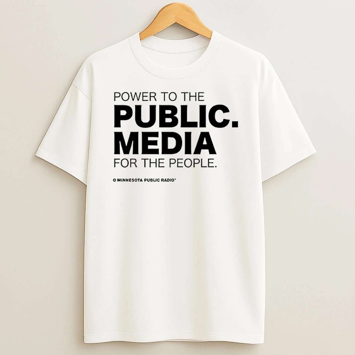 Power To The Public Media Advocacy For The People T Shirt